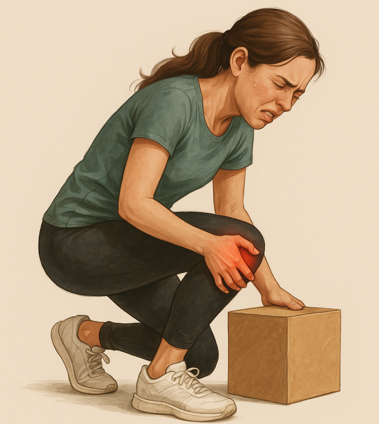Dor ao agachar pode indicar lesão no joelho
